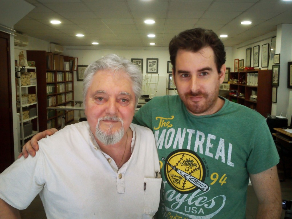 Jose Guerrero y joan Boix en su estudio